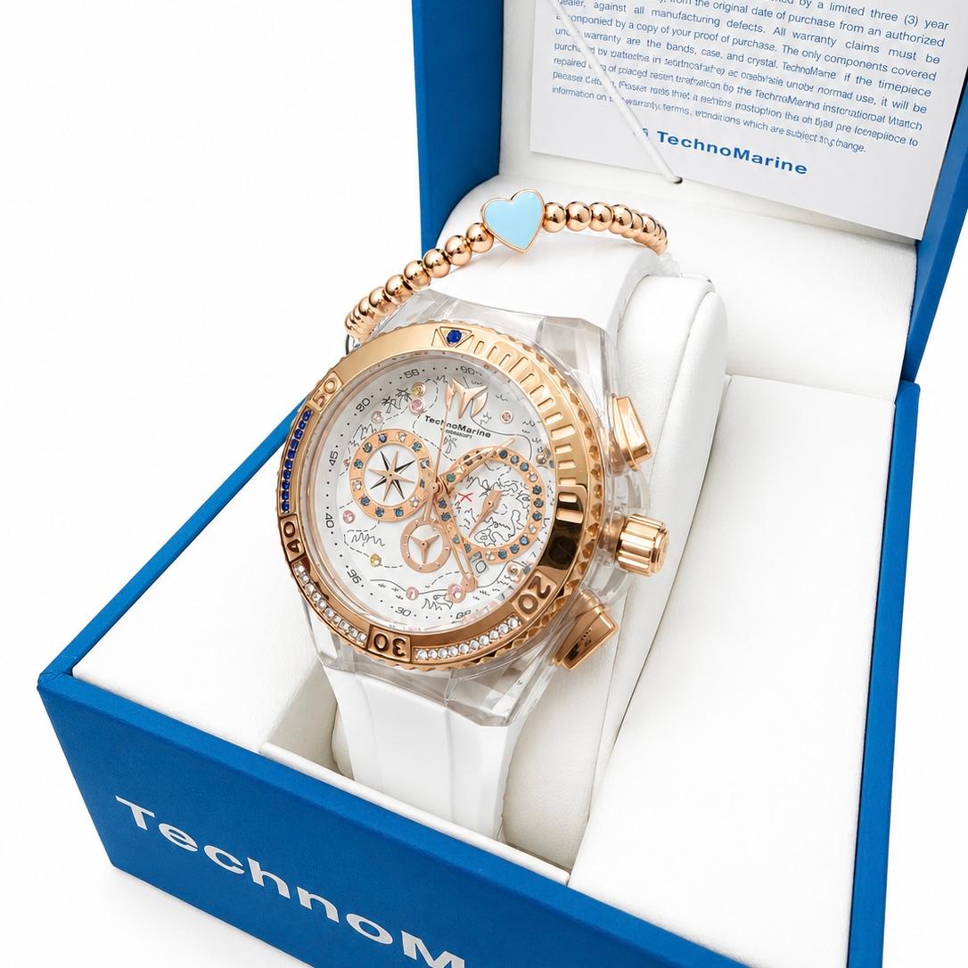 TechnoMarine Cruise Dream Women's Watch - 40mm, White Una Pulcera GRATIS