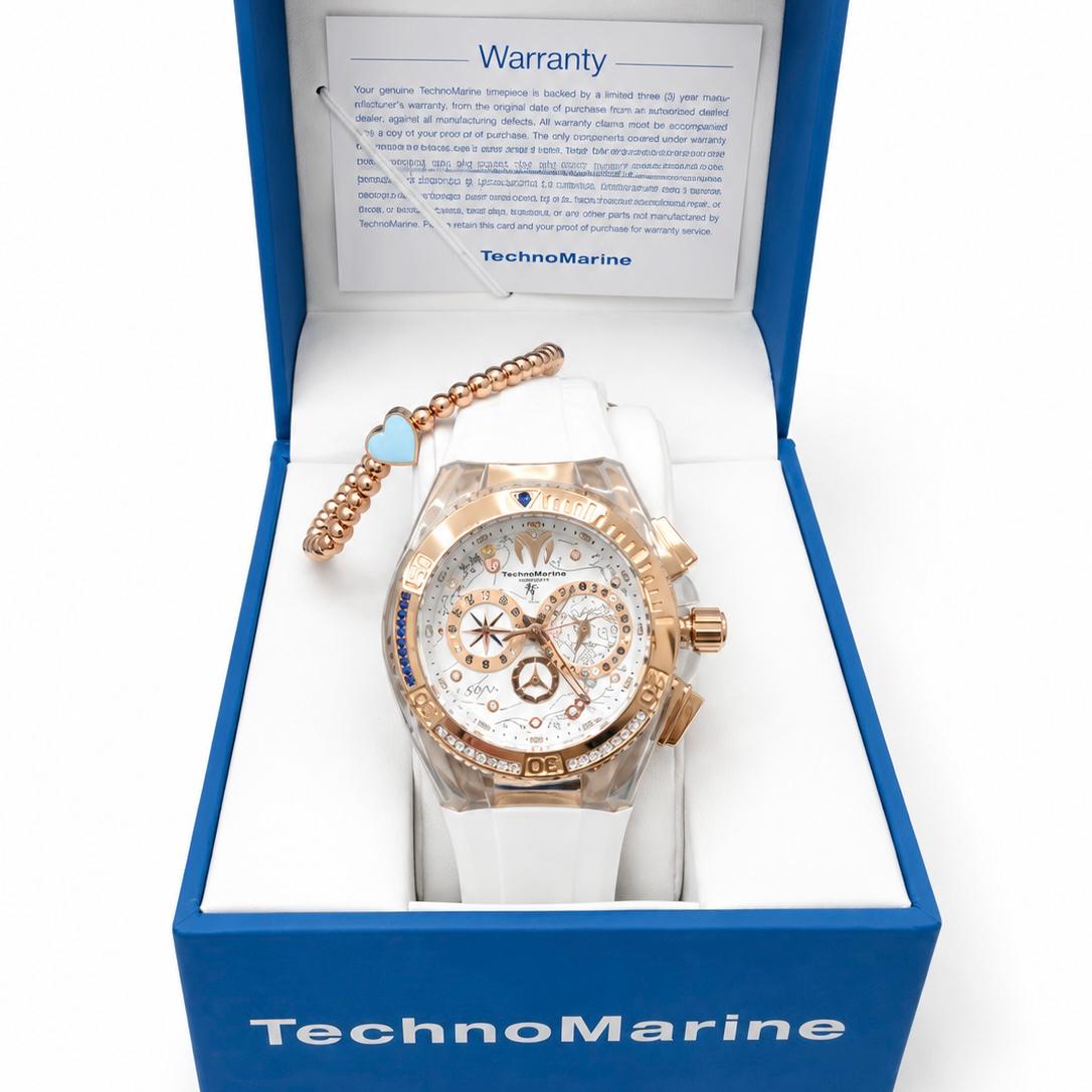 TechnoMarine Cruise Dream Women's Watch - 40mm, White Una Pulcera GRATIS