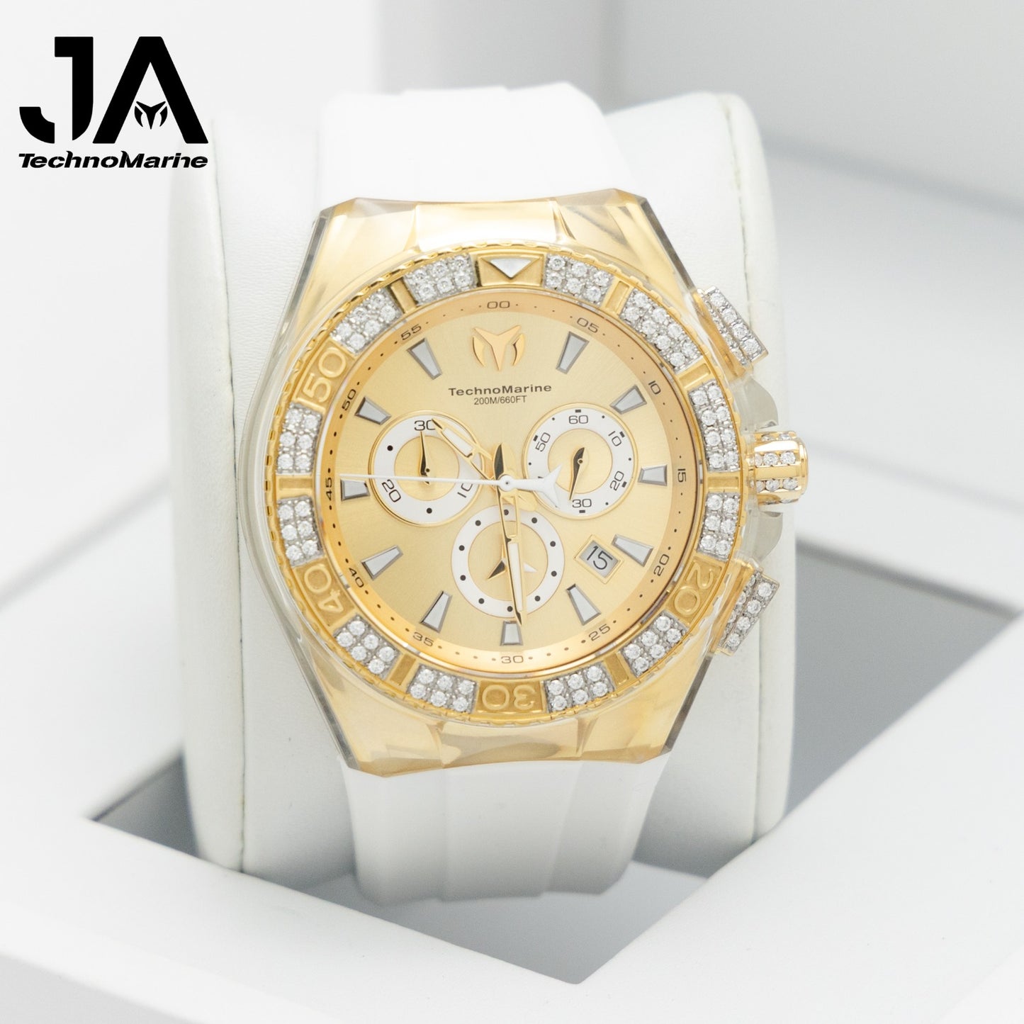 TECHNOMARINE Gold and Gold Suizo Custom  Men's Cruise Star Qtz Chrono Men's Watch 