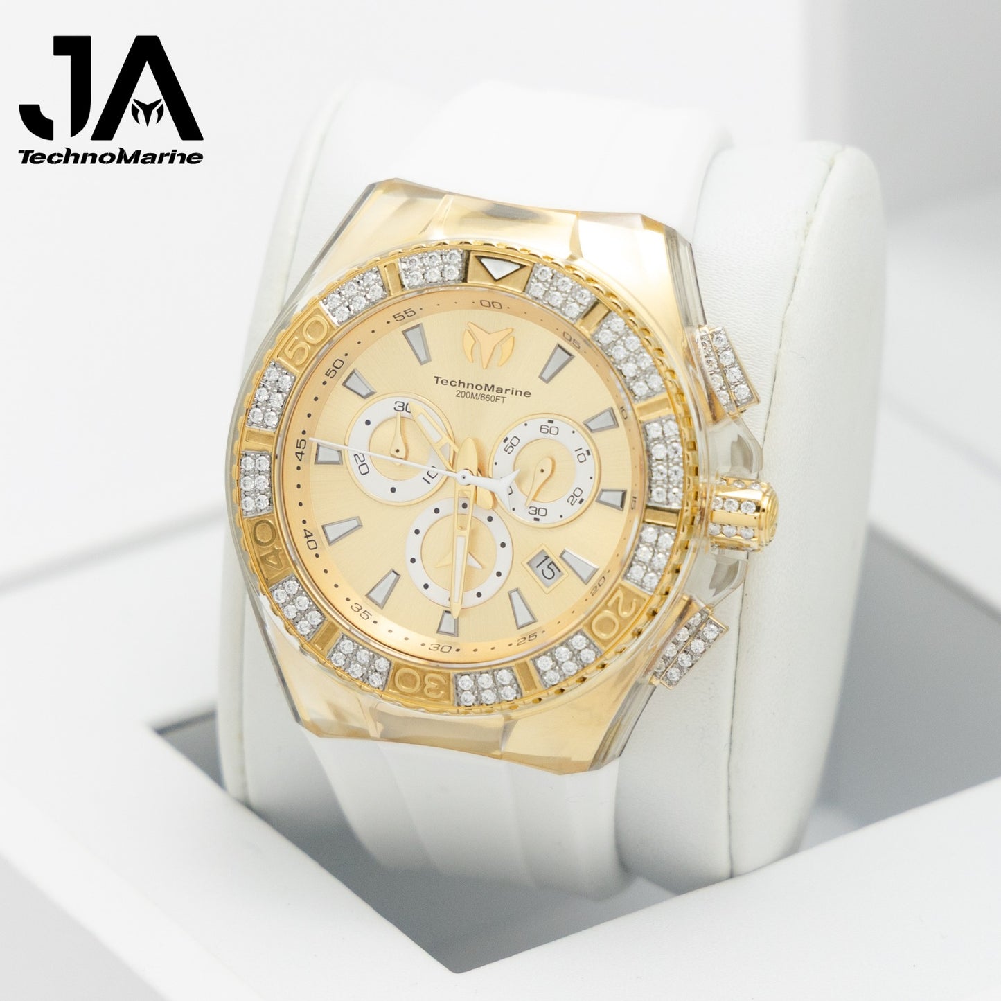 TECHNOMARINE Gold and Gold Suizo Custom  Men's Cruise Star Qtz Chrono Men's Watch 
