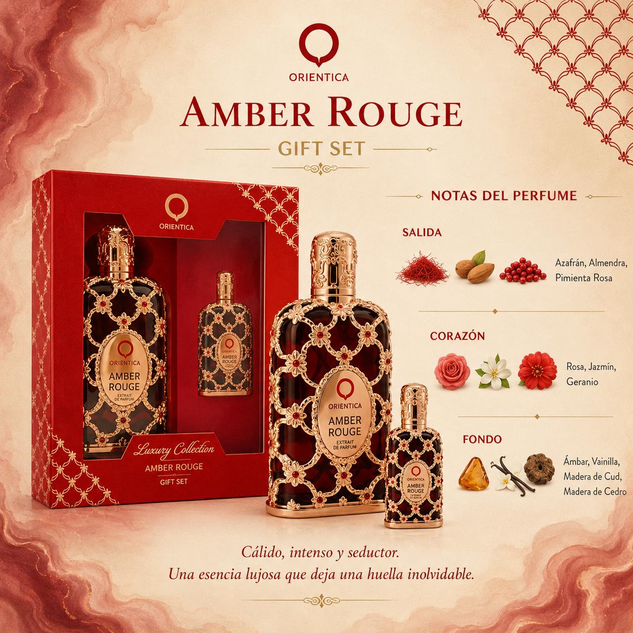 Amber Rouge Orientica Premium para Hombres GIFT SET