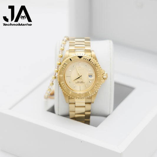 Invicta Pro Diver Watch - 40mm. Gold Una Pulsera Gratis