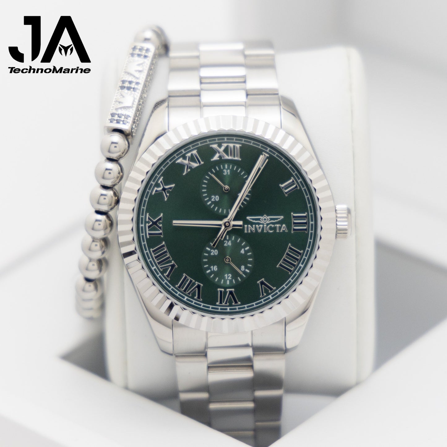 Invicta Specialty Men's Watch Bundle - 43mm, Steel Una Pulsera Gratis