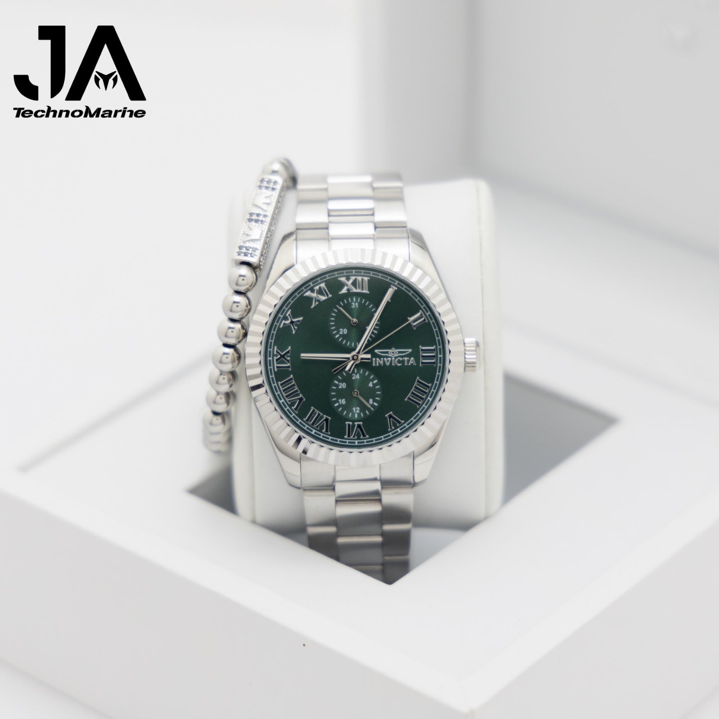 Invicta Specialty Men's Watch Bundle - 43mm, Steel Una Pulsera Gratis