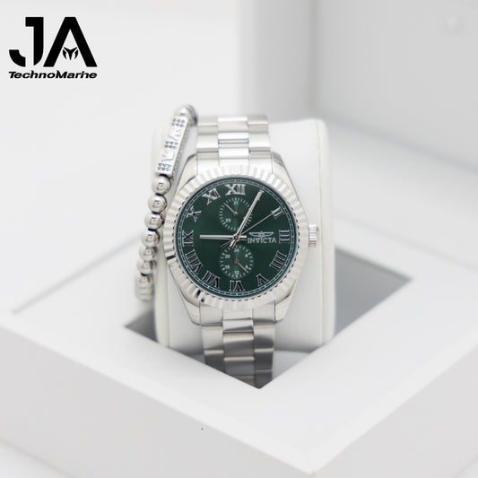 Invicta Specialty Men's Watch Bundle - 43mm, Steel Una Pulsera Gratis