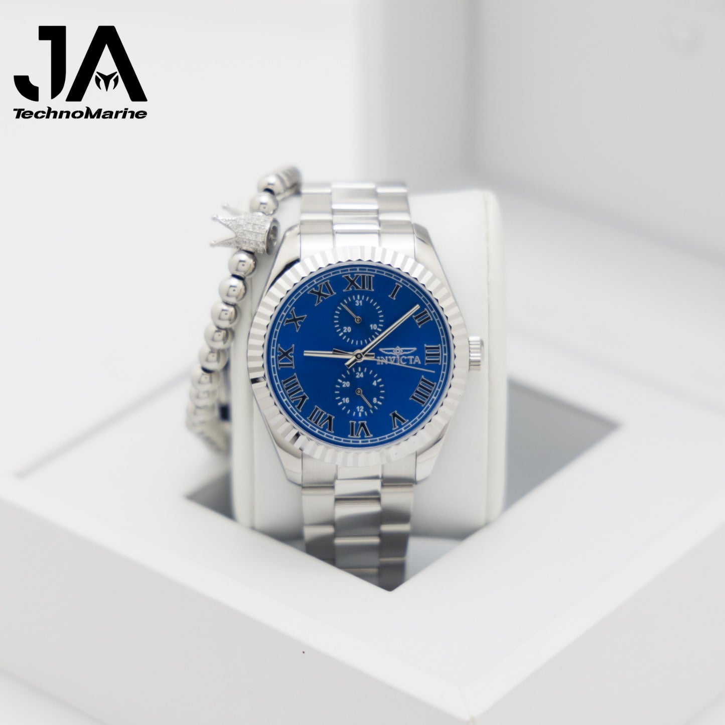 Invicta Specialty Men's Watch Bundle - 43mm, Steel Una Pulsera Gratis