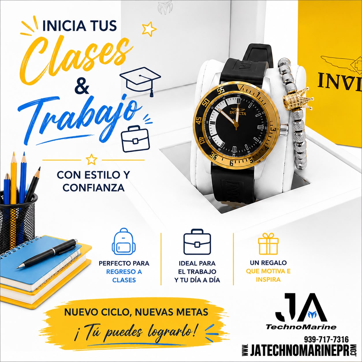 Invicta Specialty Men's Watch - 45mm, Black PULSERA GRATIS