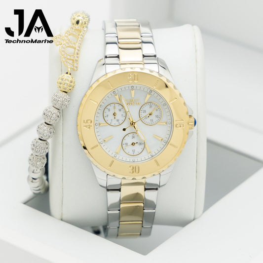 Invicta Angel Women's Watch - 38mm, Gold,Angel Lady Pulsera incluida Gratis