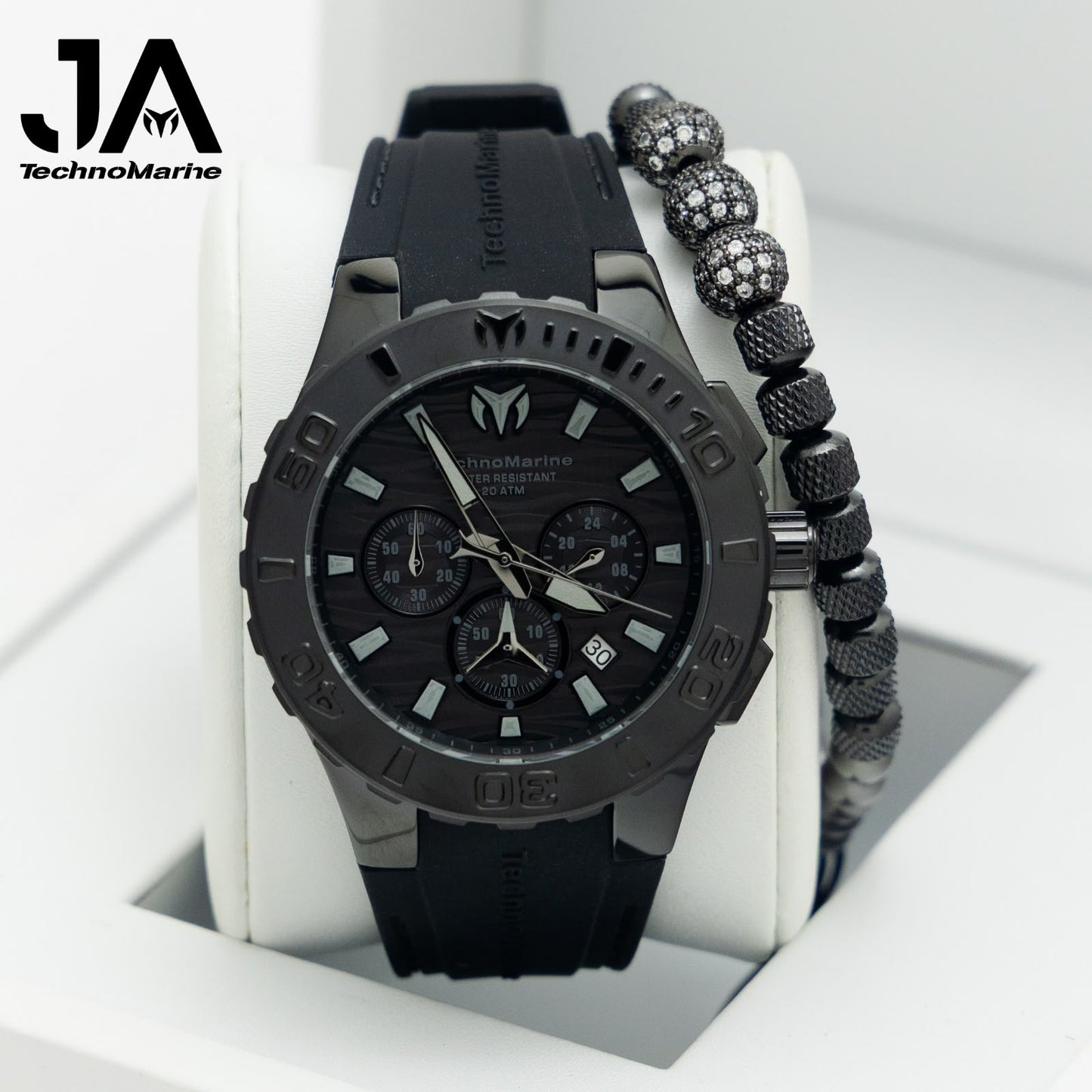 Technomarine Cruise Medusa Chronograph Gold Dial Men's Watch