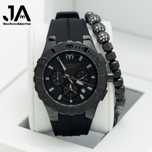 Technomarine Cruise Medusa Chronograph Gold Dial Men's Watch Pusera Incluida