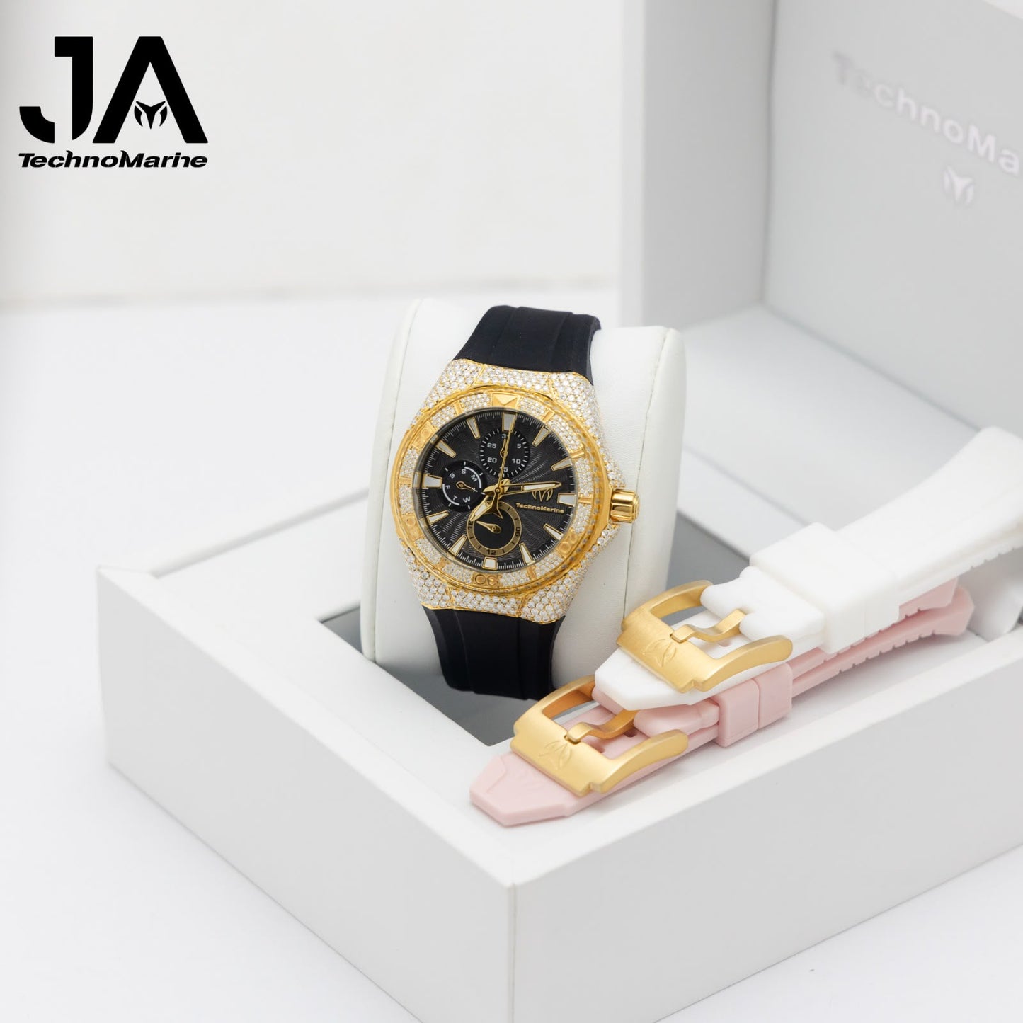 TechnoMarine Custom Vvs Moissanite Cruise California Women Watch - 40mm Pulsera Gratis