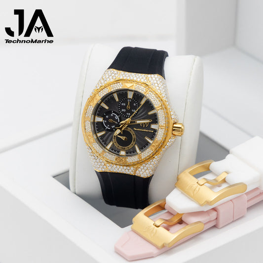 TechnoMarine Custom Vvs Moissanite Cruise California Women Watch - 40mm Pulsera Gratis