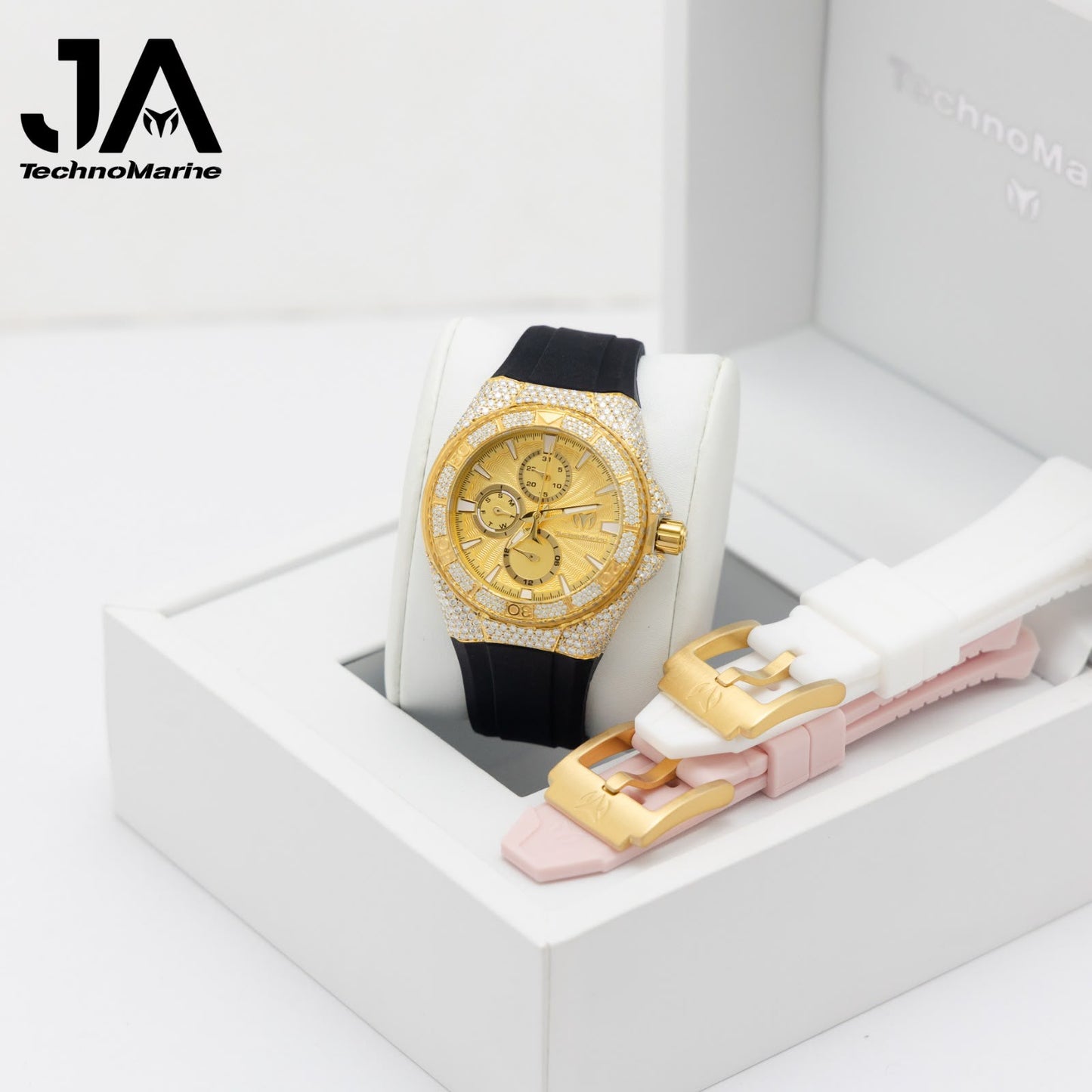 TechnoMarine Custom Vvs Moissanite Cruise California Women Watch - 40mm Pulsera Gratis