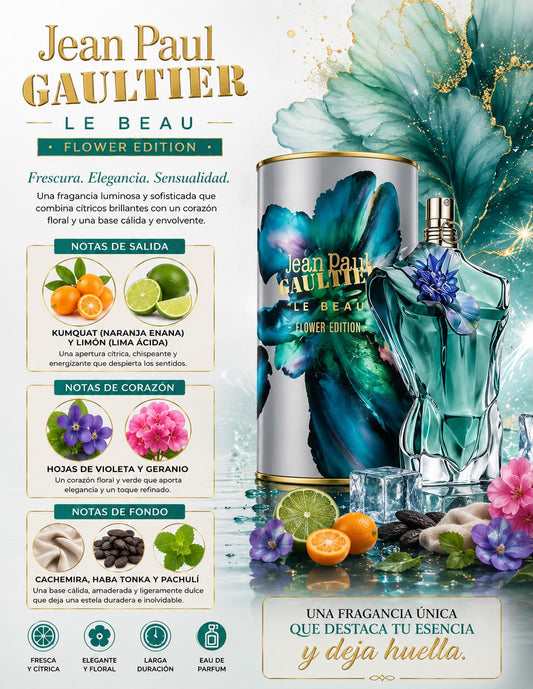 Le Beau Flower Edition Jean Paul Gaultier 4.2oz