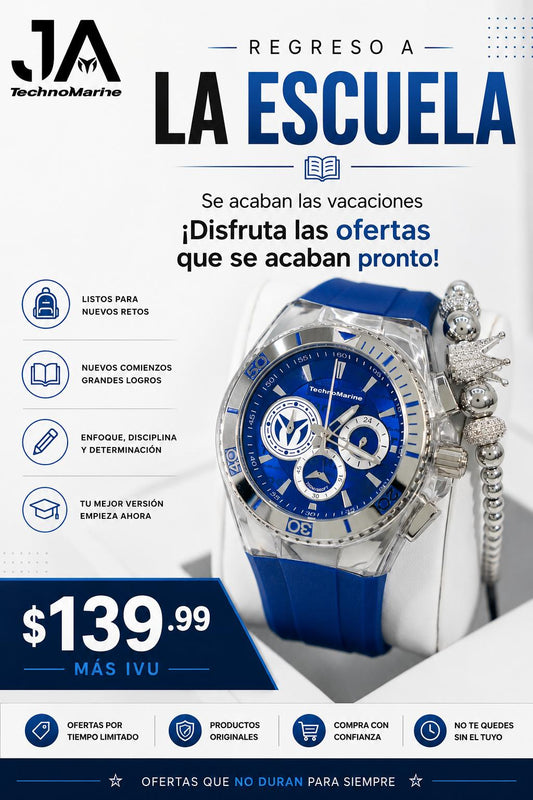 TechnoMarine Cruise California Men's Watch - 46.65mm, Blue Silver