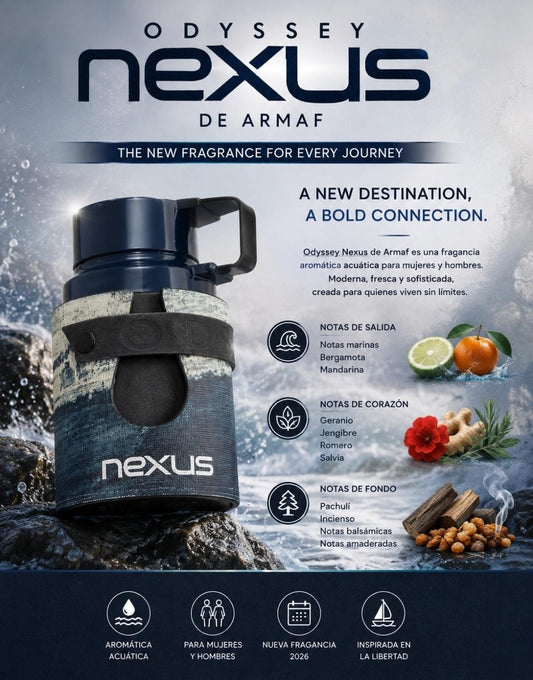 Odyssey Nexus Edition Aqva Eau De Parfum 3.4oz + 5 % Descuento Adicional