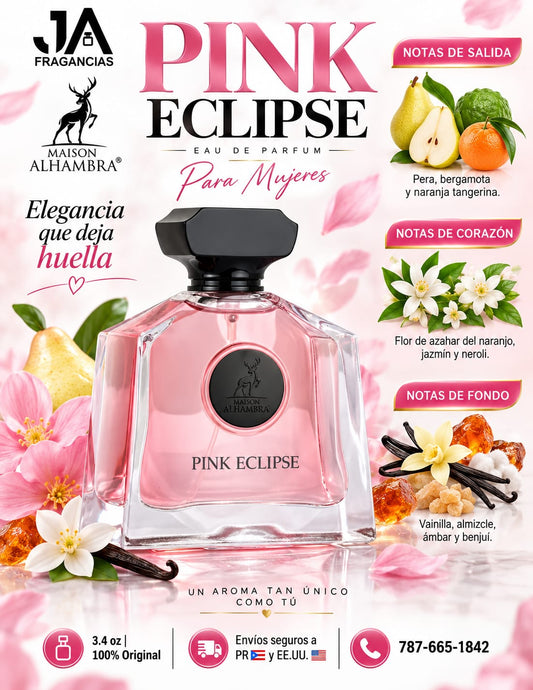 Pink Eclipse Eau De Parfum 3.4oz Maison Alhambra + 5 % Descuento Adicional