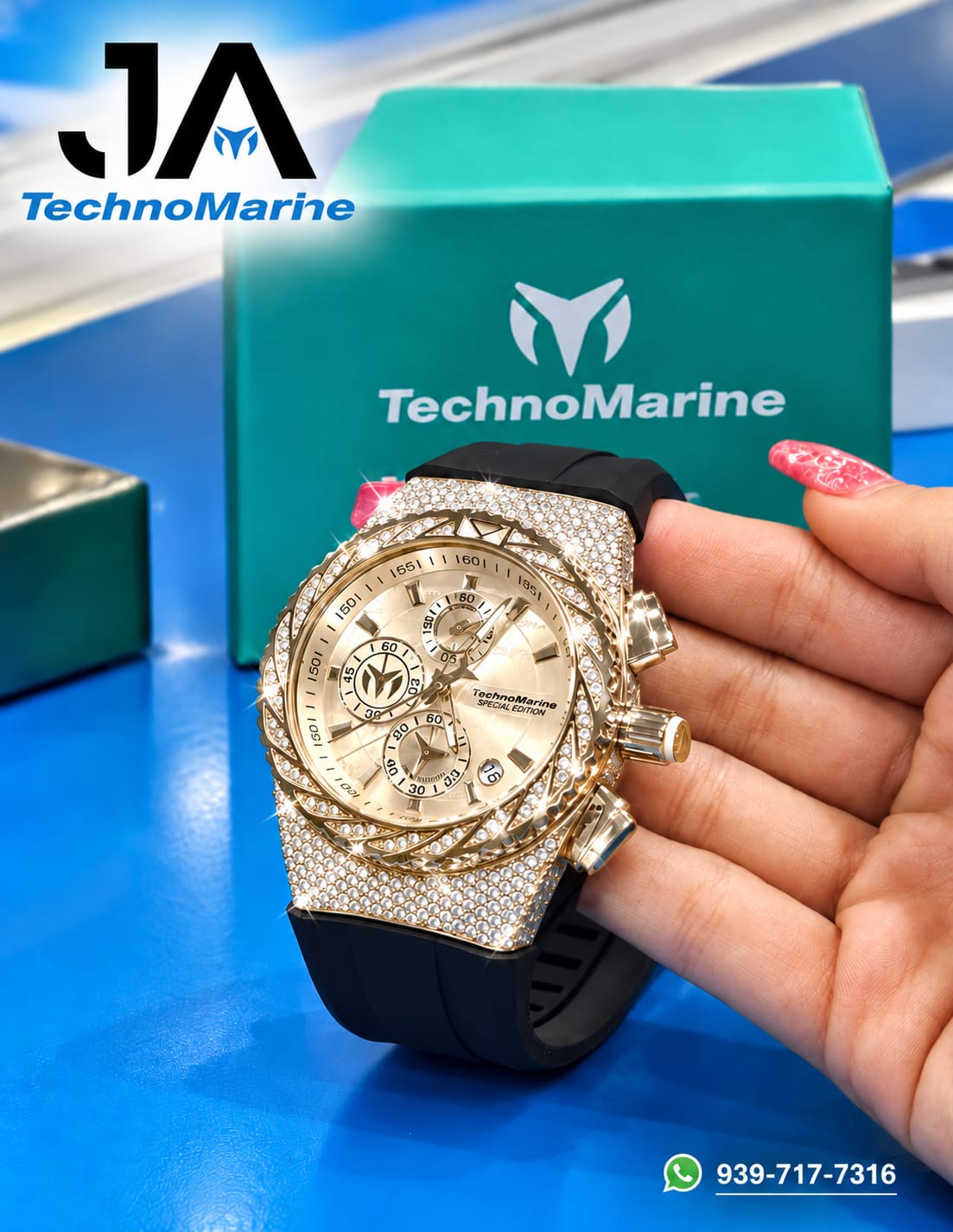 TechnoMarine Custom Special Edition 46mm 💎"Diamond"💎 
