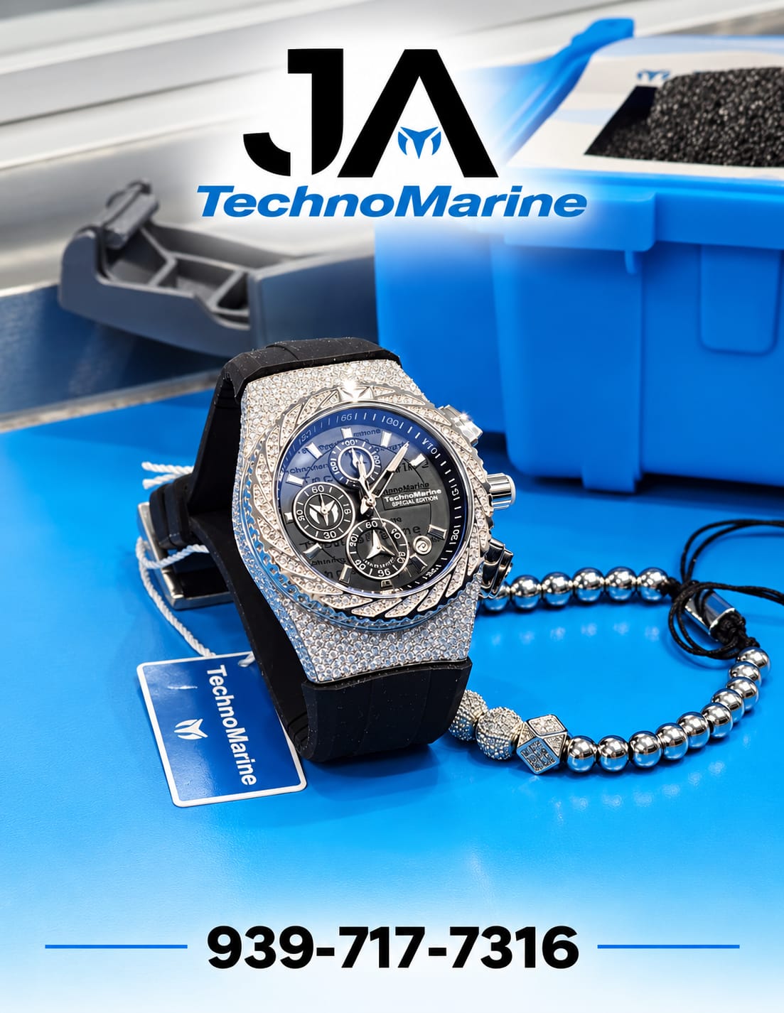 TechnoMarine Custom Special Edition 46mm 💎"Diamond"💎 