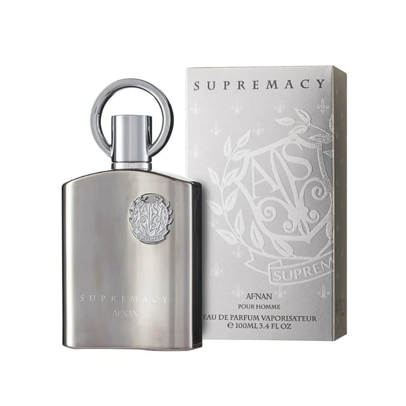 SUPREMACY SILVER MEN AFNAN EAU DE PARFUM 3.4OZ 5% DE DESCUENTO ADICIONAL