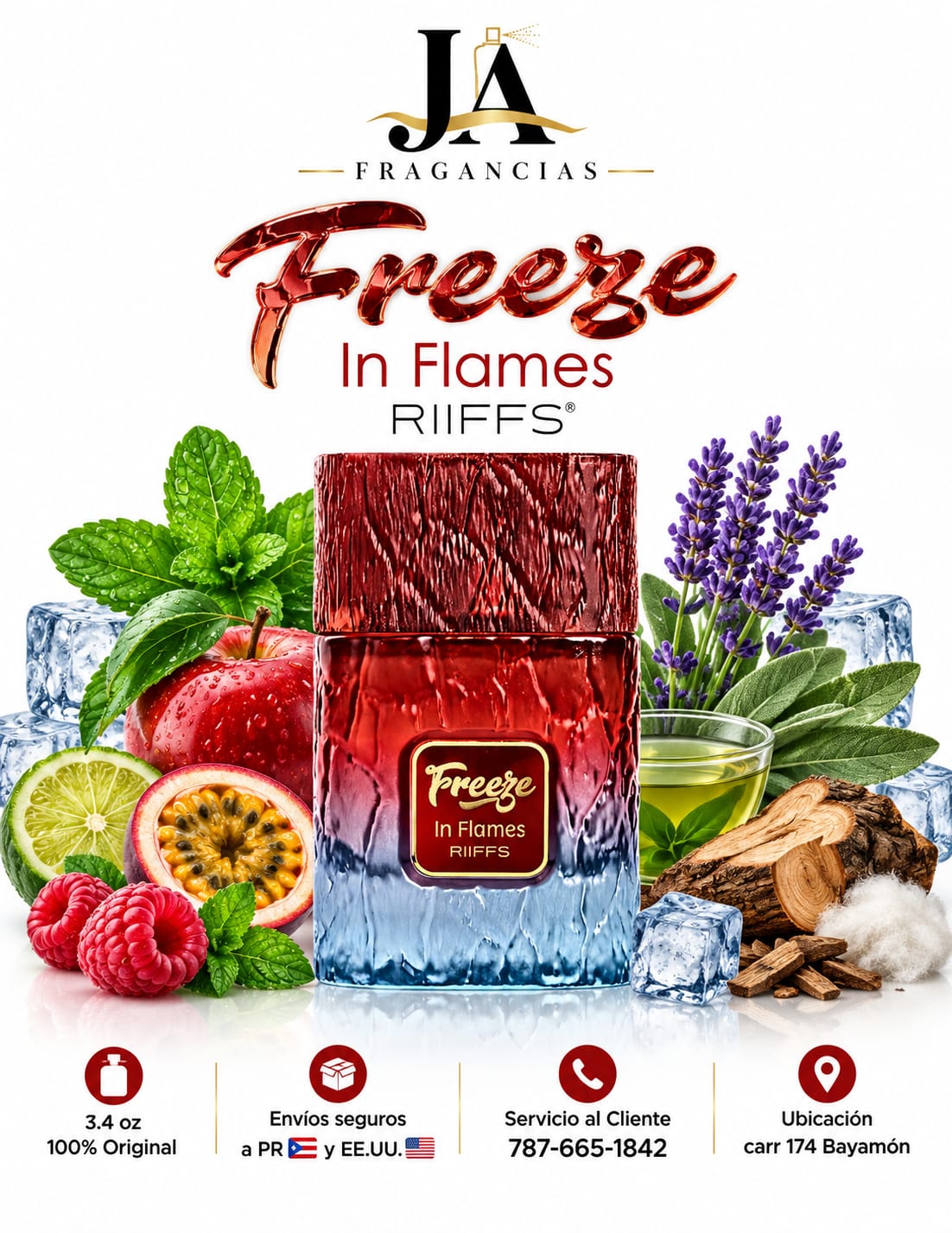 Freeze in Flames RiiFFS Extrait De Parfum 3.4OZ 5% DE DESCUENTO ADICIONAL