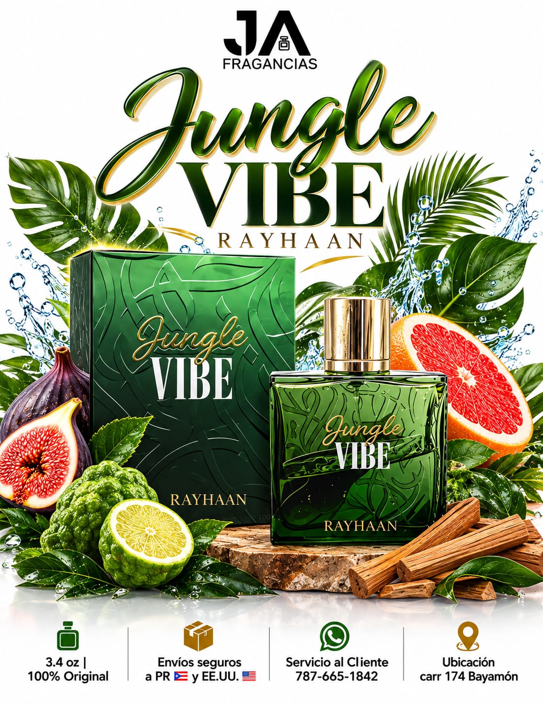 Rayhaan Jungle Vibe 3.3oz 5% De Descuento Adicional