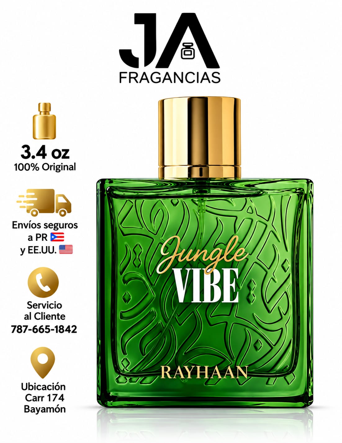 Rayhaan Jungle Vibe 3.3oz 5% De Descuento Adicional