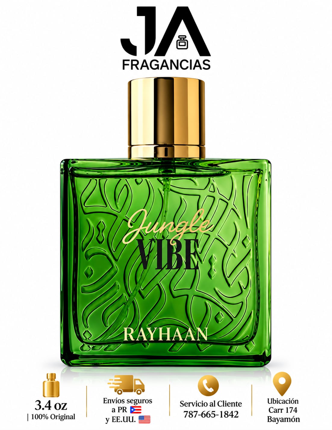 Rayhaan Jungle Vibe 3.3oz 5% De Descuento Adicional