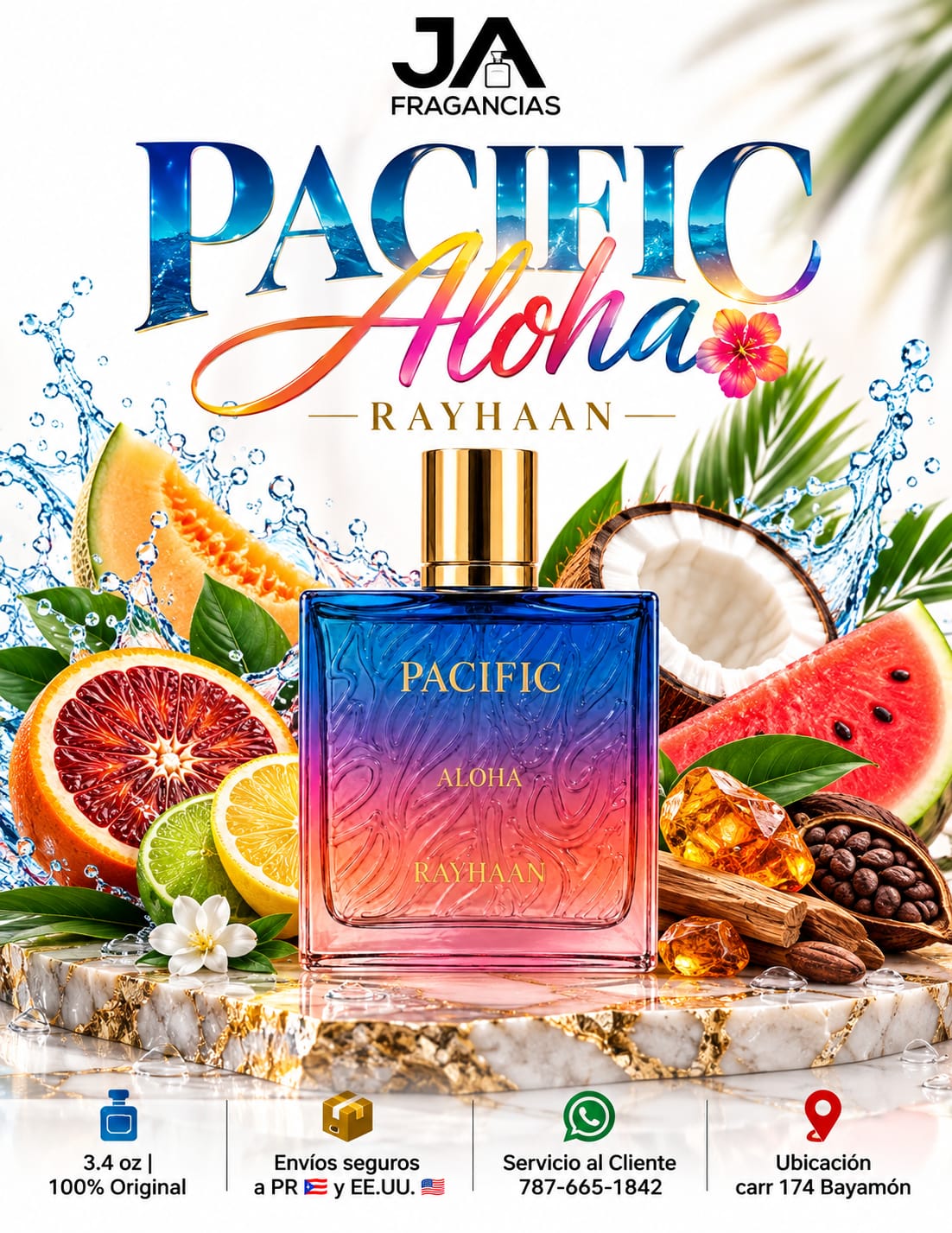 Rayhaan Pacific Aloha 3.3oz 5% De Descuento Adicional