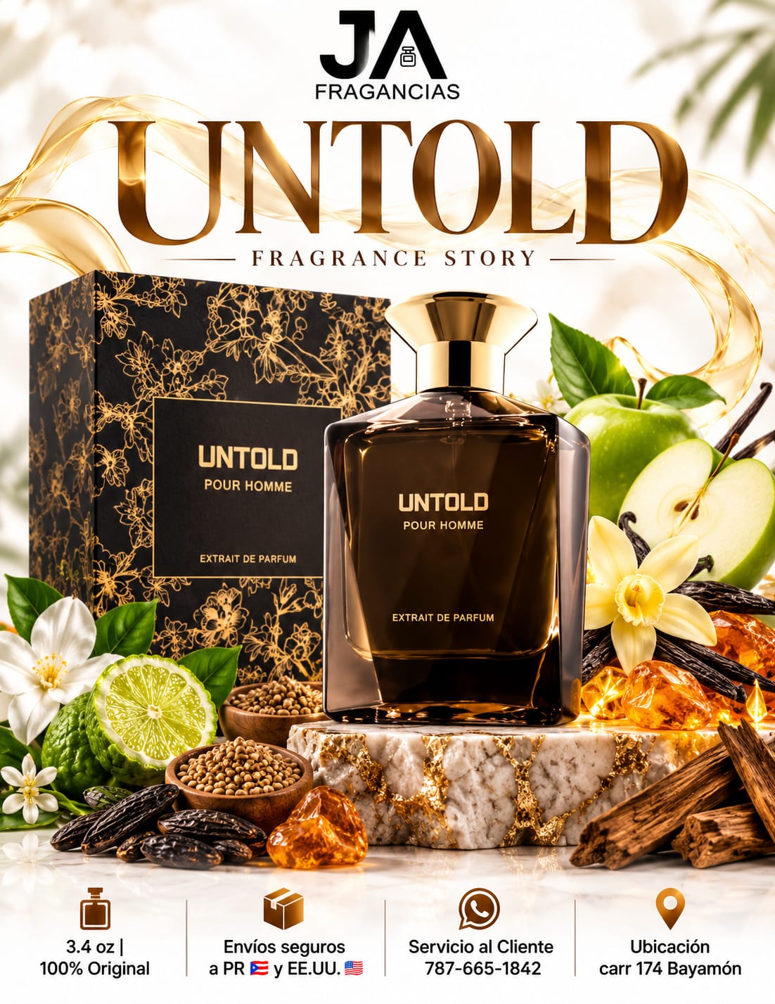 Untold Pour Homme 3.4oz 5% De Descuento Adicional