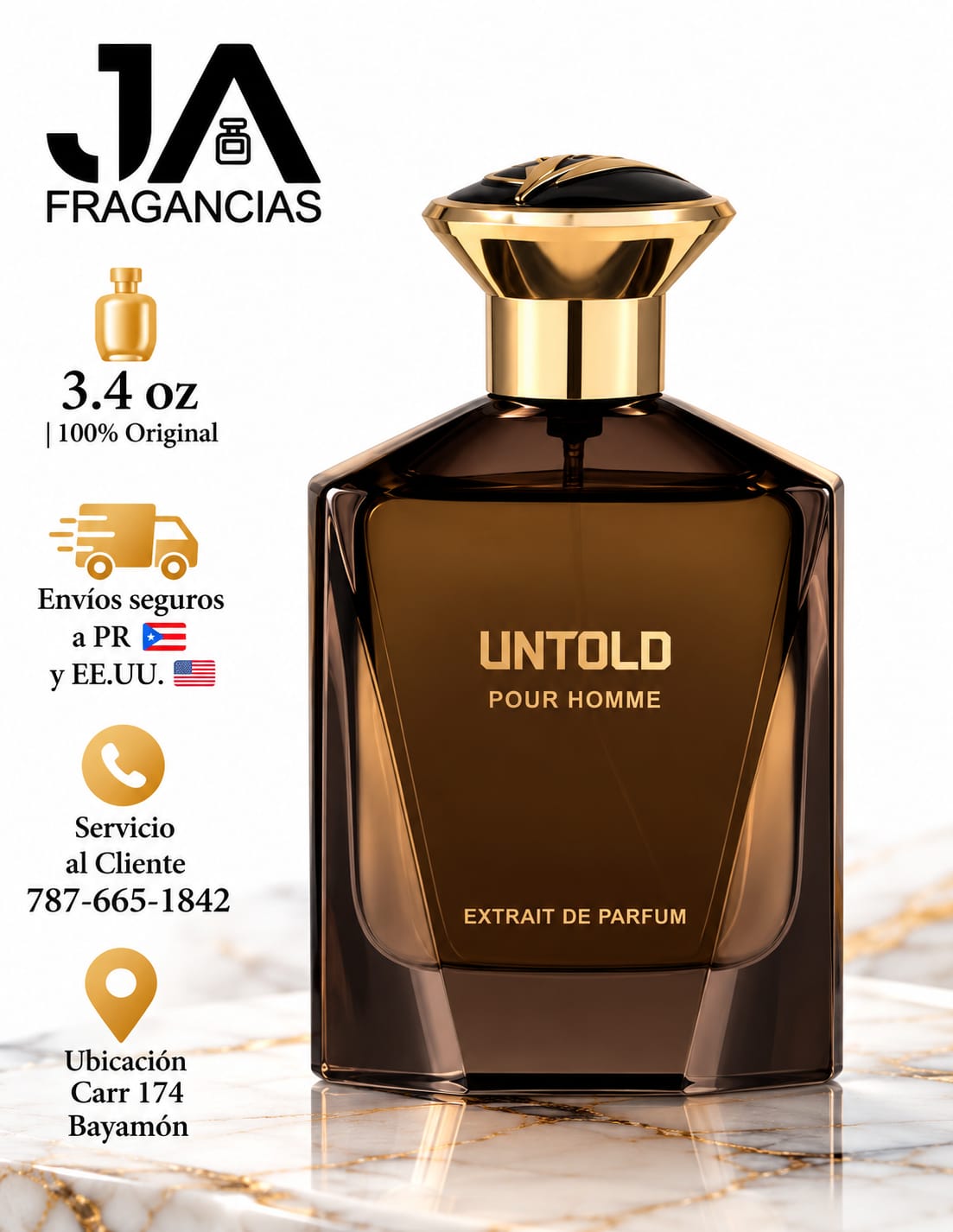 Untold Pour Homme 3.4oz 5% De Descuento Adicional