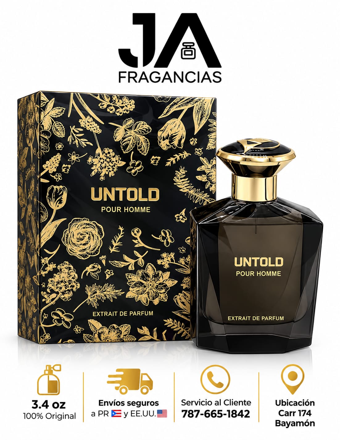 Untold Pour Homme 3.4oz 5% De Descuento Adicional