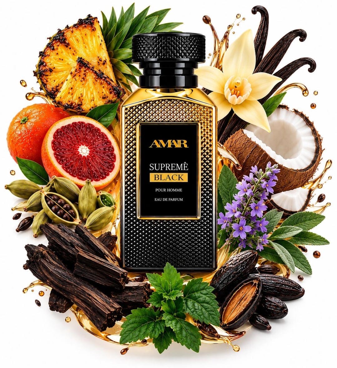 AMAR SUPREME BLACK POUR HOMME EAU DE PARFUM + 5 % DE DESCUENTO ADICIONAL