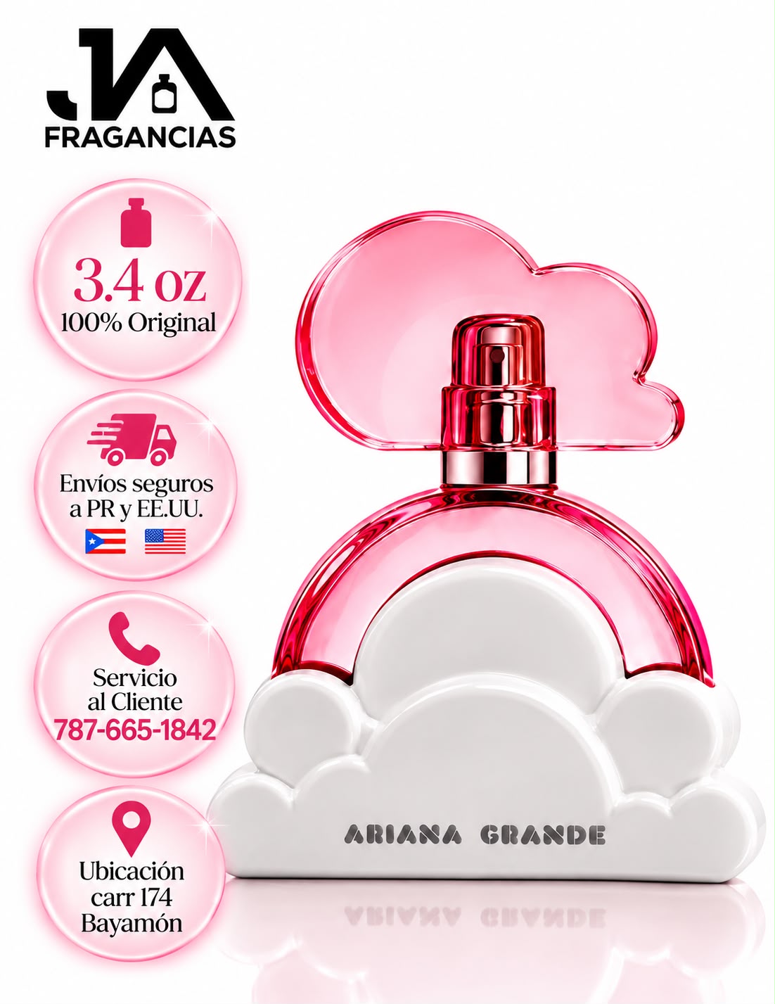 Cloud Pink by Ariana Grande Eau De Parfum 3.4oz + 5% De Descuento Adicional