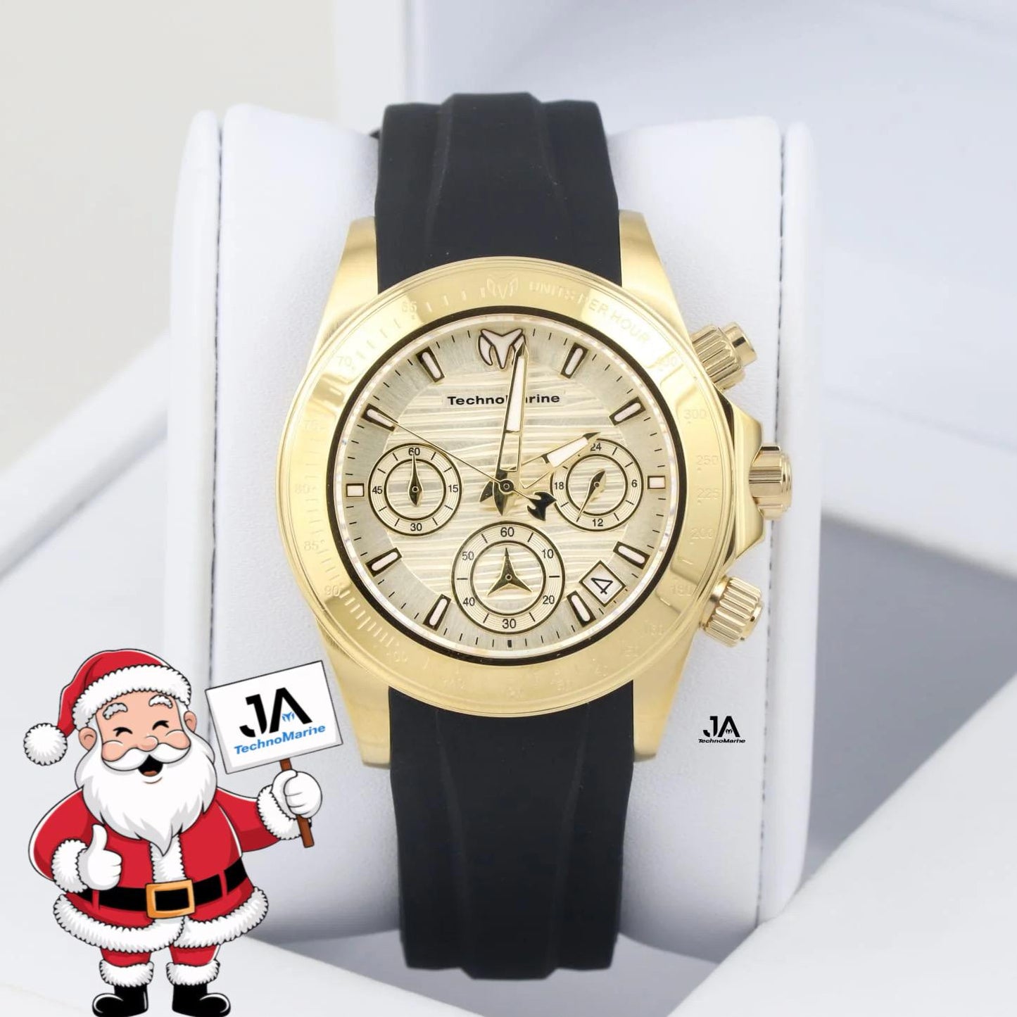 Technomarine Manta Ray New 38mm Gold Silicone Strap And Sapphire Crystal