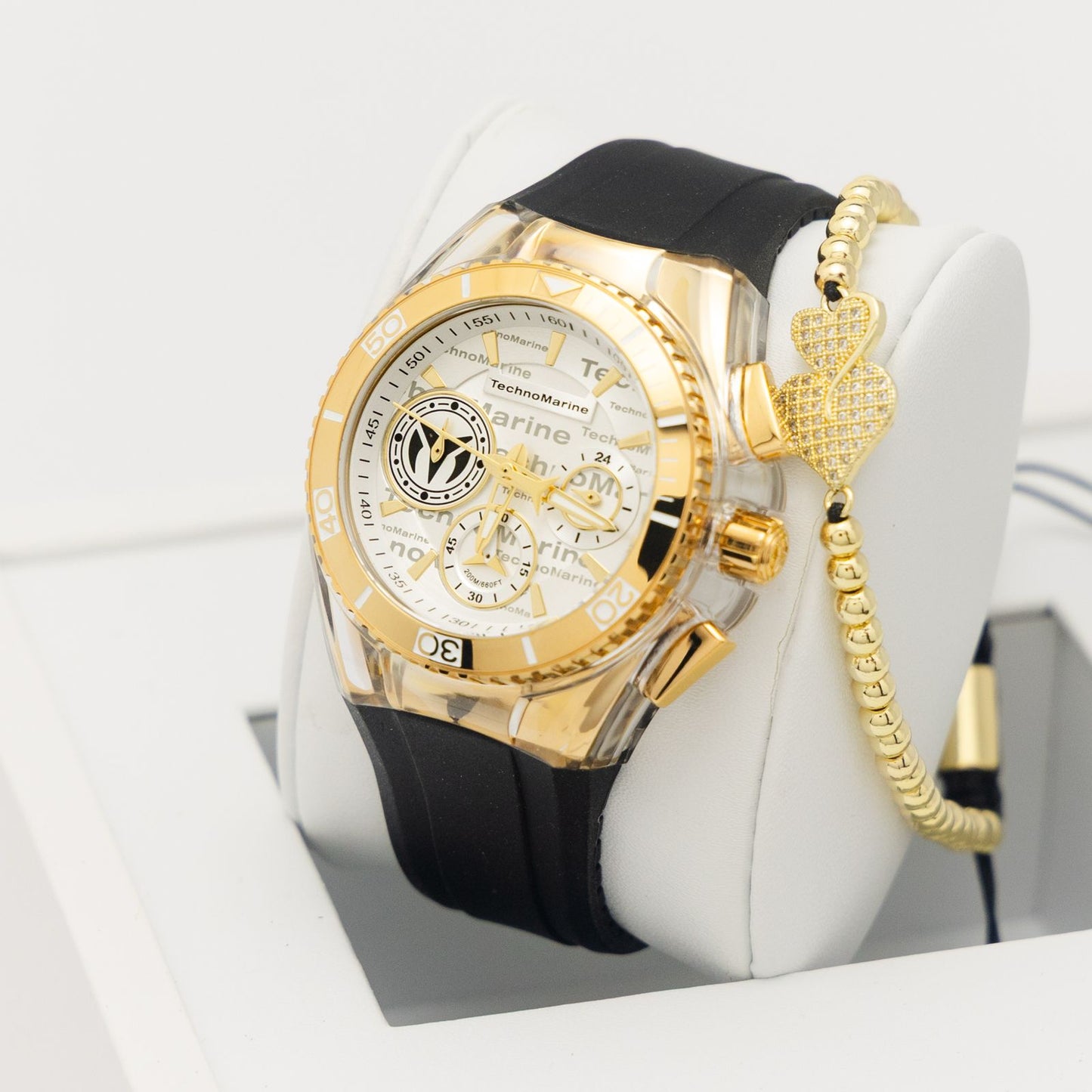 TechnoMarine Cruise California Women's Watch Metal, Mother of Pearl & Oyster Dial 40mm, White
