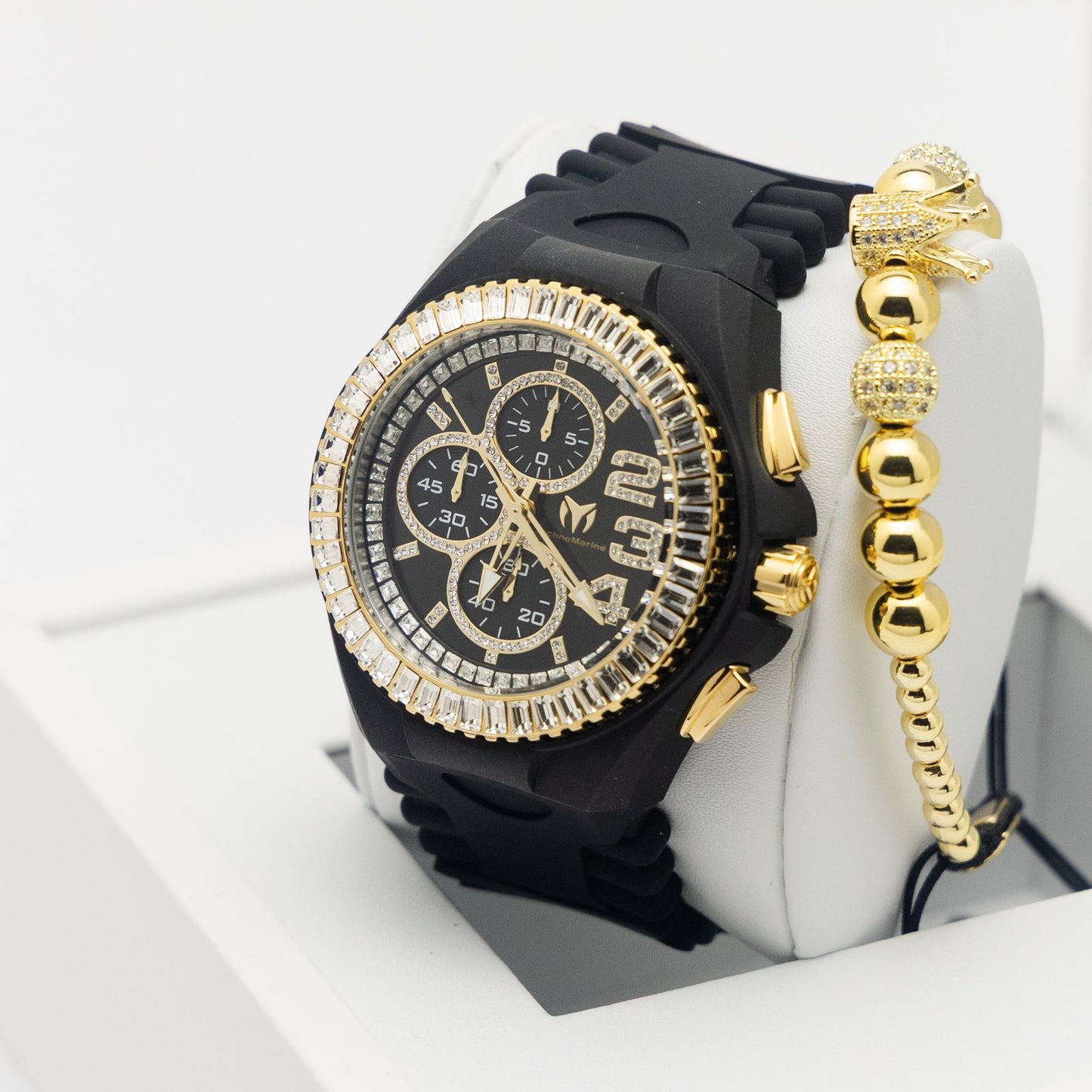 TechnoMarine Cruise JellyFish Men's Watch - 45mm, Black   Una pulsera gratis