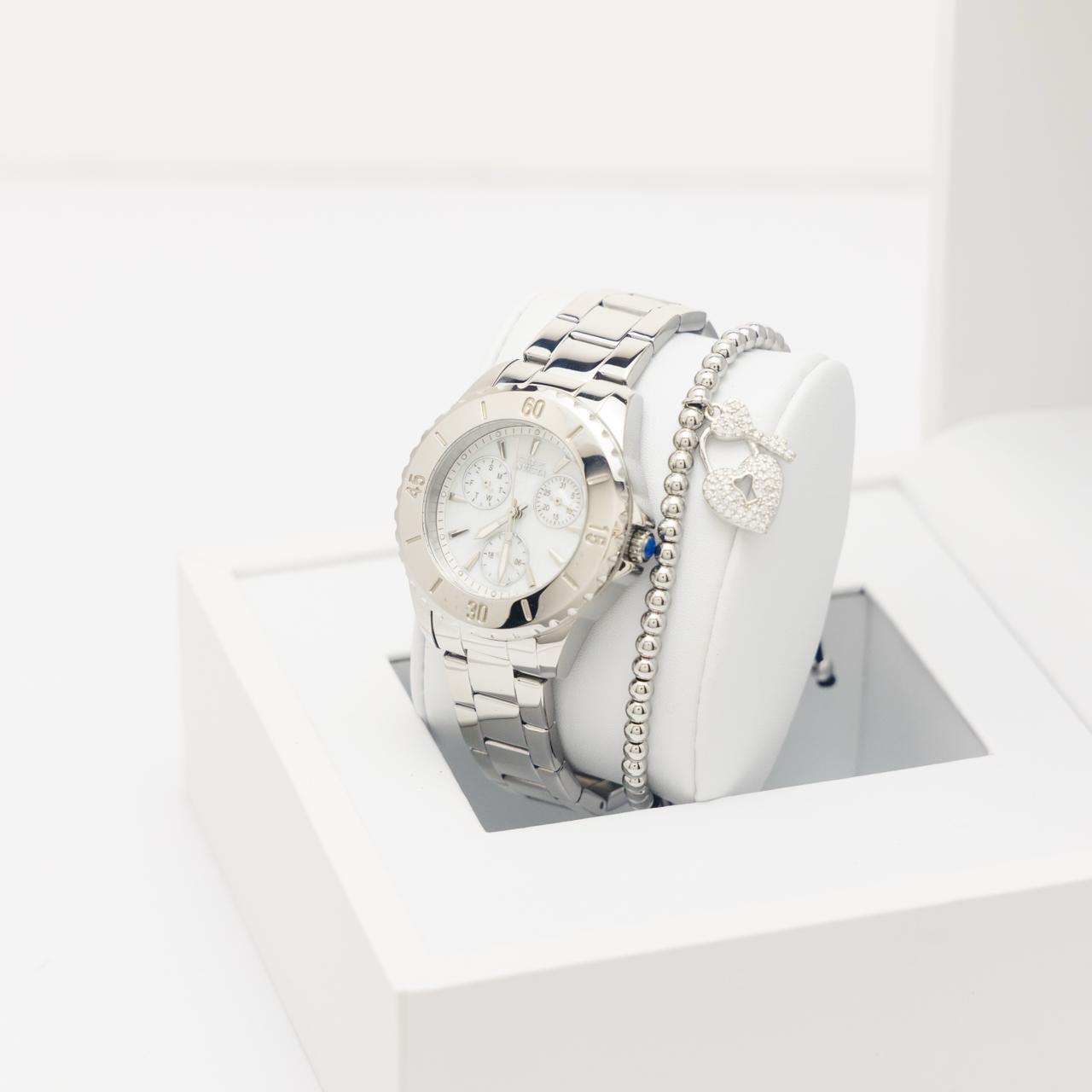 🎁 Invicta Angel Women's Watch - 38mm, Steel Incluye Pulsera Gratis (Discount)
