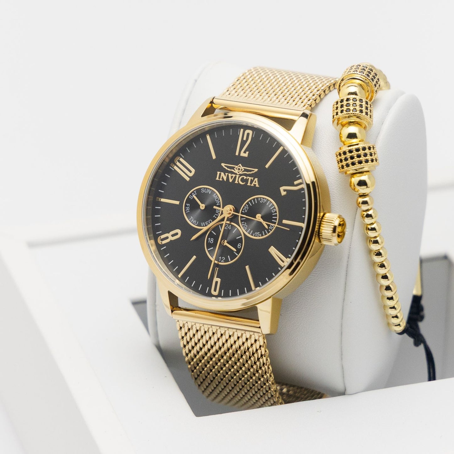 Invicta Specialty Axiom Men's Watch - 44mm, Gold Incluye Pulsera Gratis