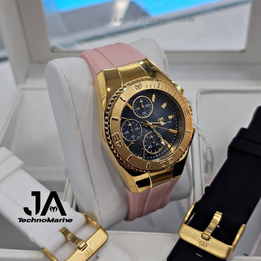 Technomarine  38.mm Cruise Chronograph Quartz Gold Dial Unisex Watch Una Pulsera Gratis