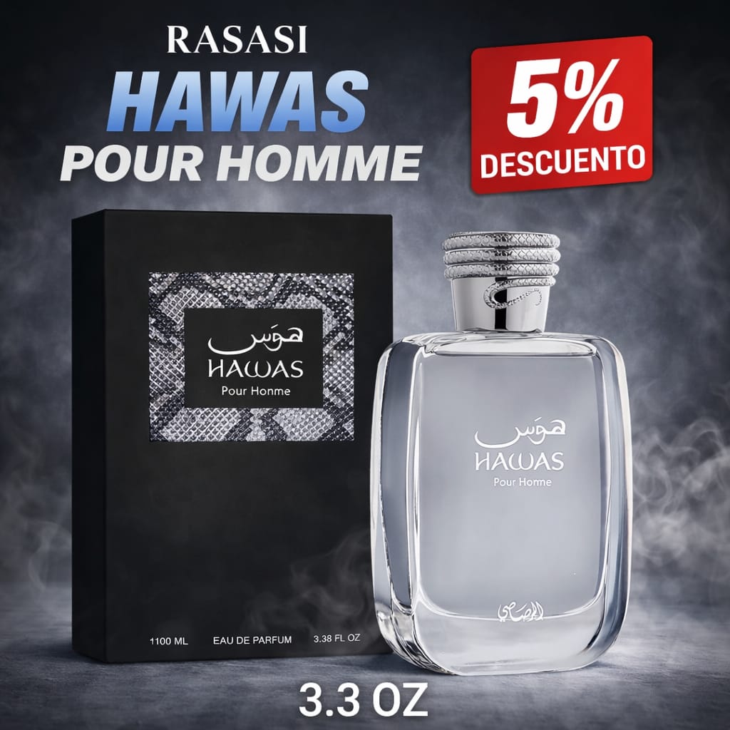 Hawas for Him Rasasi for men 3.3oz