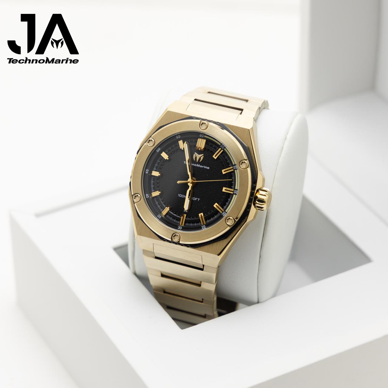 TechnoMarine Coral Legacy Men's Watch - 45mm, Gold  Pulsera Gratis