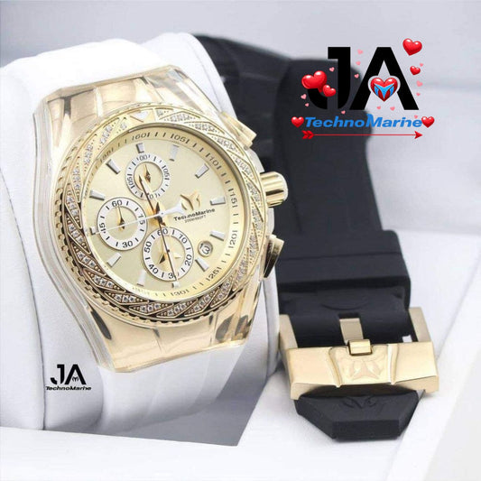 Technomarine gold & gold  Diamond 46mm