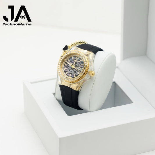 TechnoMarine Cruise Swiss Ronda 517 Caliber Women's Watch w/ Mother of Pearl Dial- 40mm, GOLD