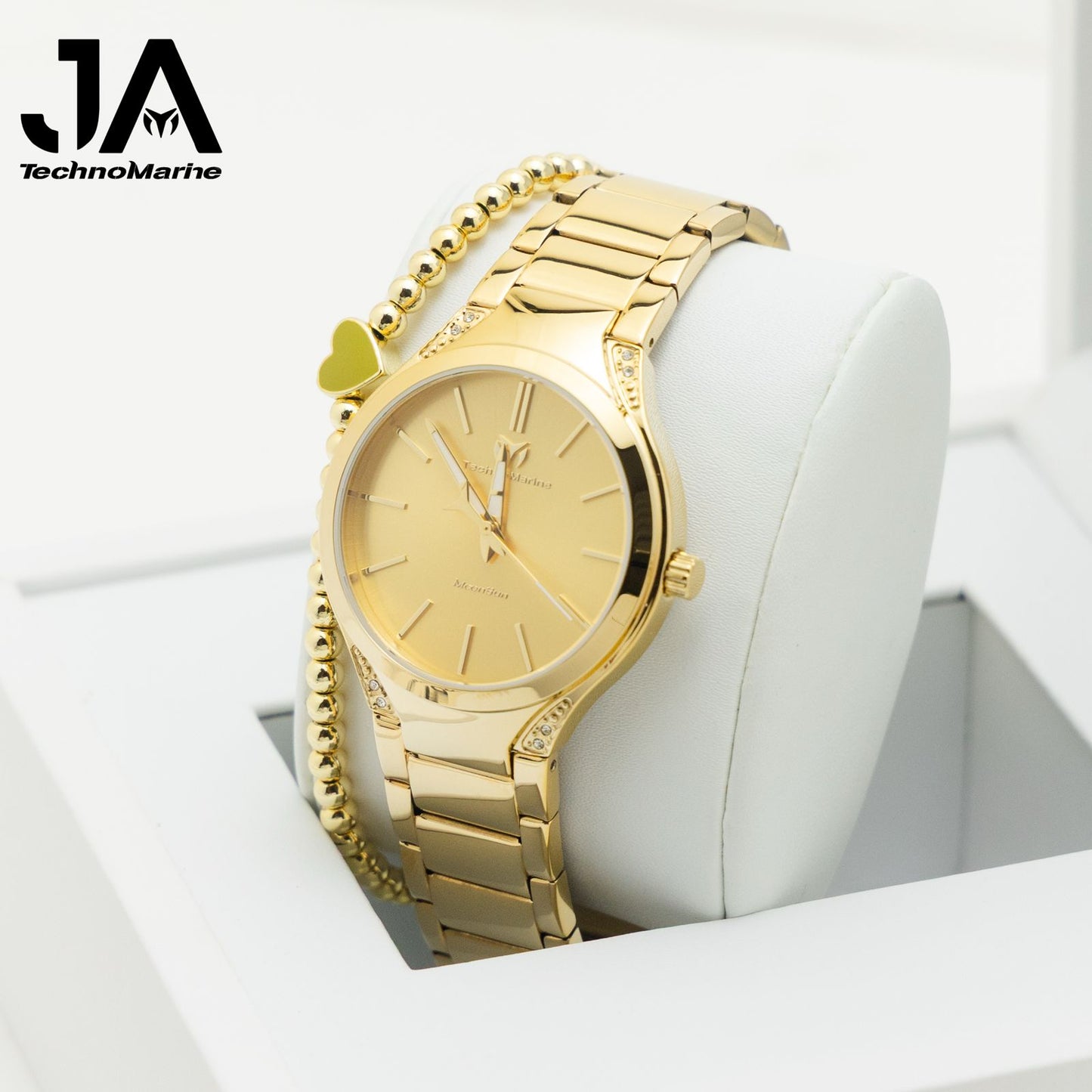 TechnoMarine MoonSun Women's Watch - 38mm, Gold + 5 % Descuento Adicional