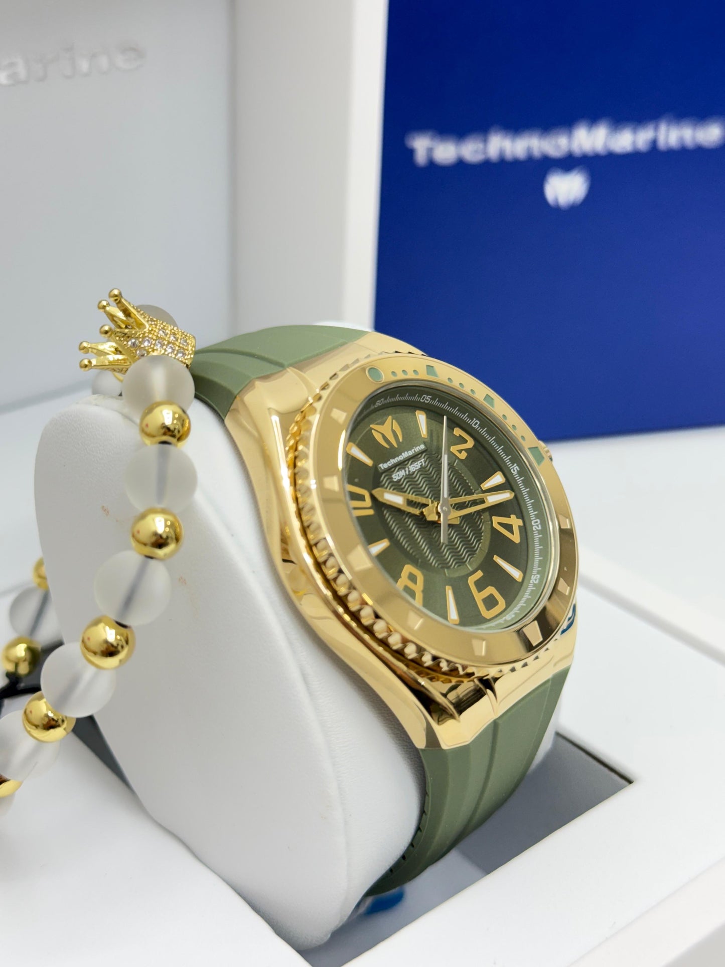 TechnoMarine Lusso Mare Men's Watch - 44mm Green