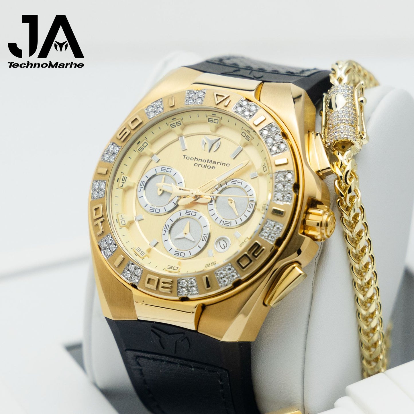 Technomarine Custom Cruise Men's Quartz Watch Two Straps Two Buckle Custom (Model 46)