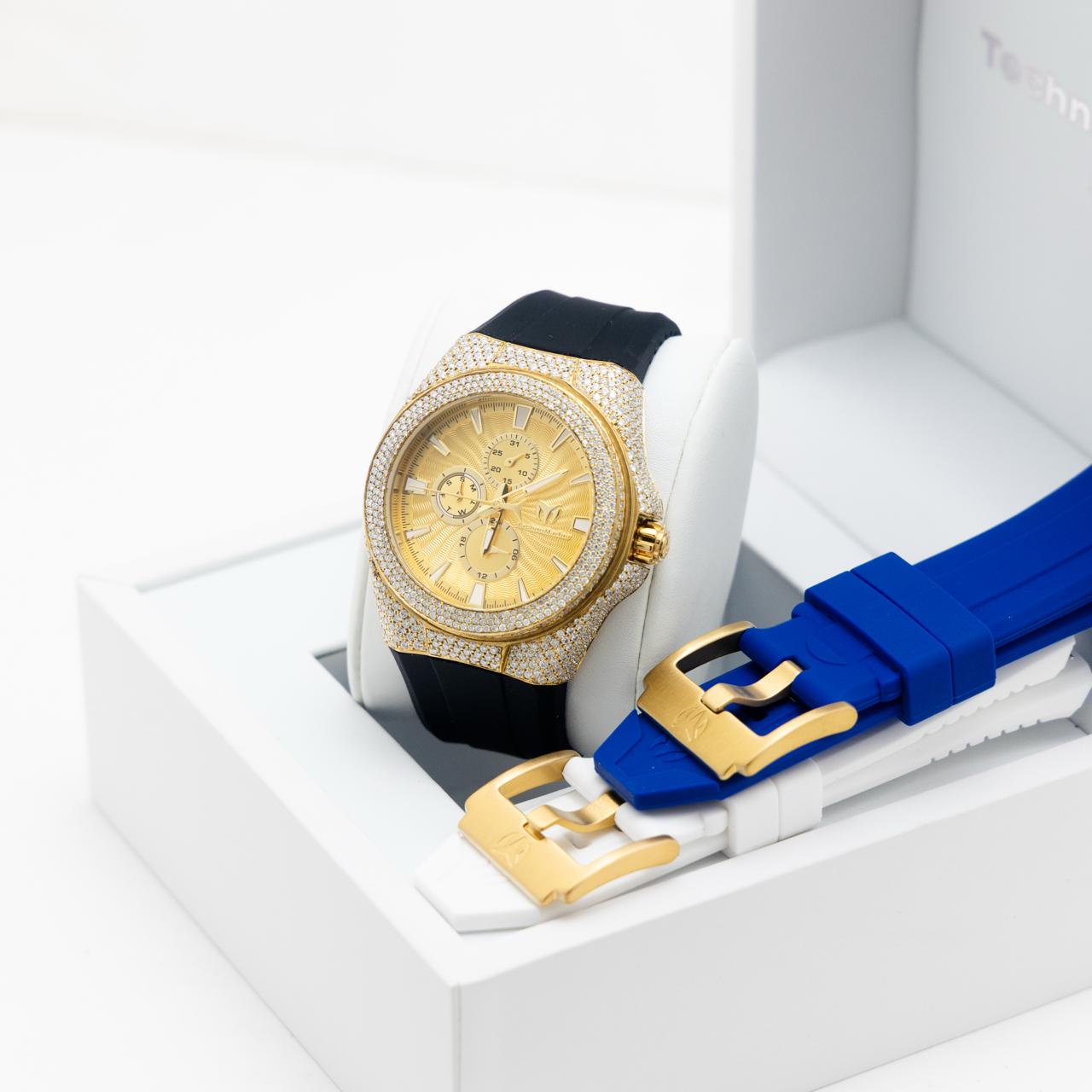 TechnoMarine Custom Vvs Moissanite Cruise California Men's Watch - 45mm, Black