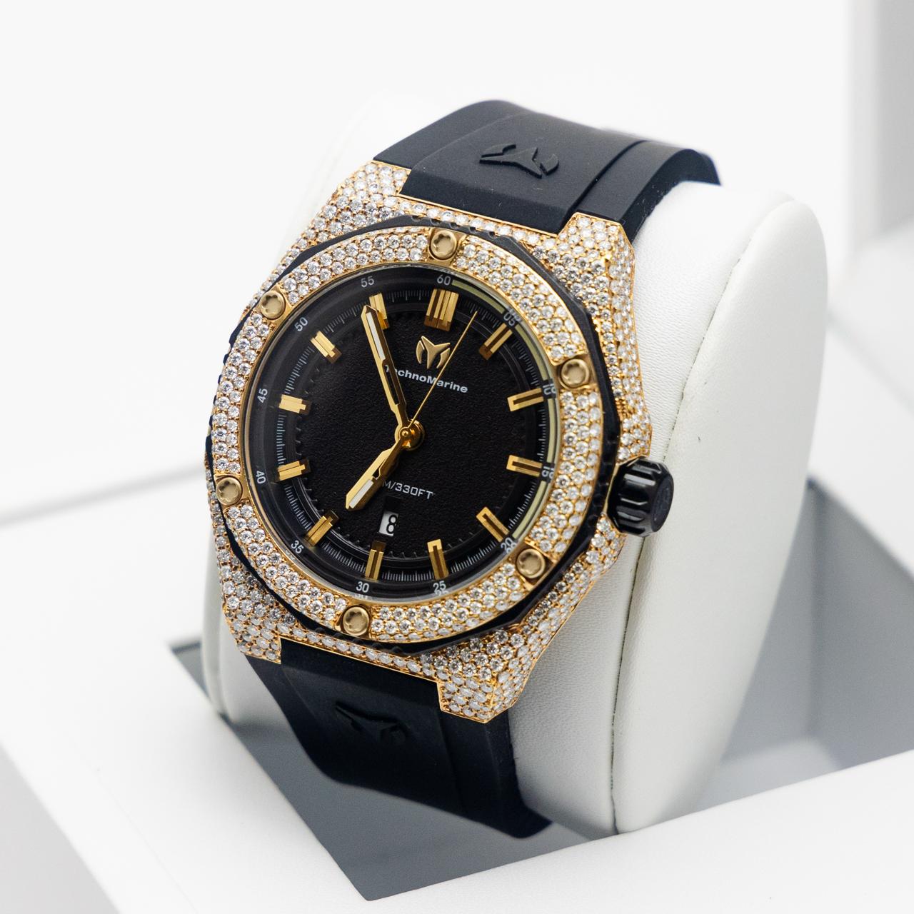 TechnoMarine Coral Legacy Dorado 45mm VVS1 Moissanite (Hombre)