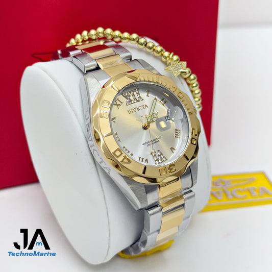 Invicta Pro Diver Women's Watch - 38mm, Steel, Gold